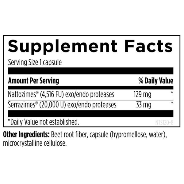 Natto-Serrazime-Supplement Facts