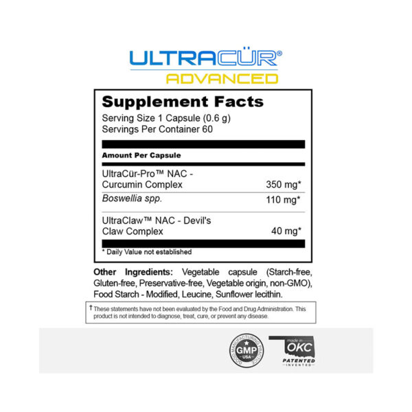 UltraCur Advanced Supplement Facts