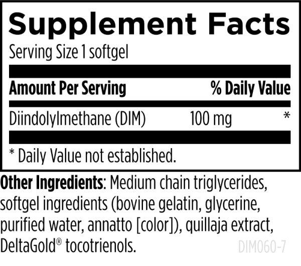 Dim-Evail Supplement Facts